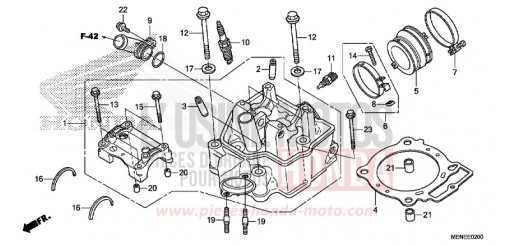 CULASSE (D/E) CRF450RD de 2013